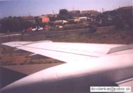 Koniec pristávacej dráhy na Korfu