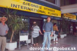 Pred letiskom na Korfu