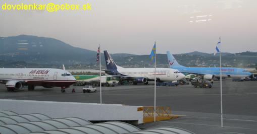 Letisko Kerkyra po rannom prílete